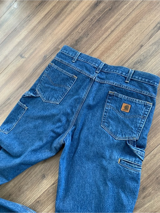 Carhartt Other - Carhartt Jeans Men's Dark Blue Carpenter Jeans with Utility Pockets size 40
